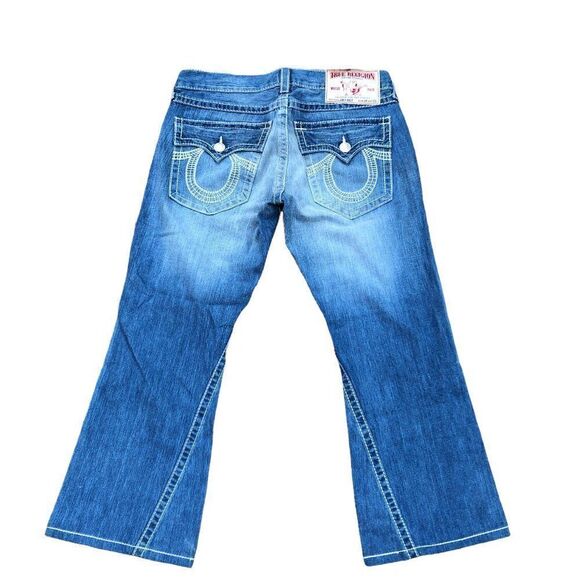 True Religion Jeans Size 34 JOEY BIG T Blue - Picture 5 of 8